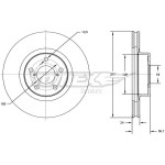 TOMEX Brakes Bremsscheibe